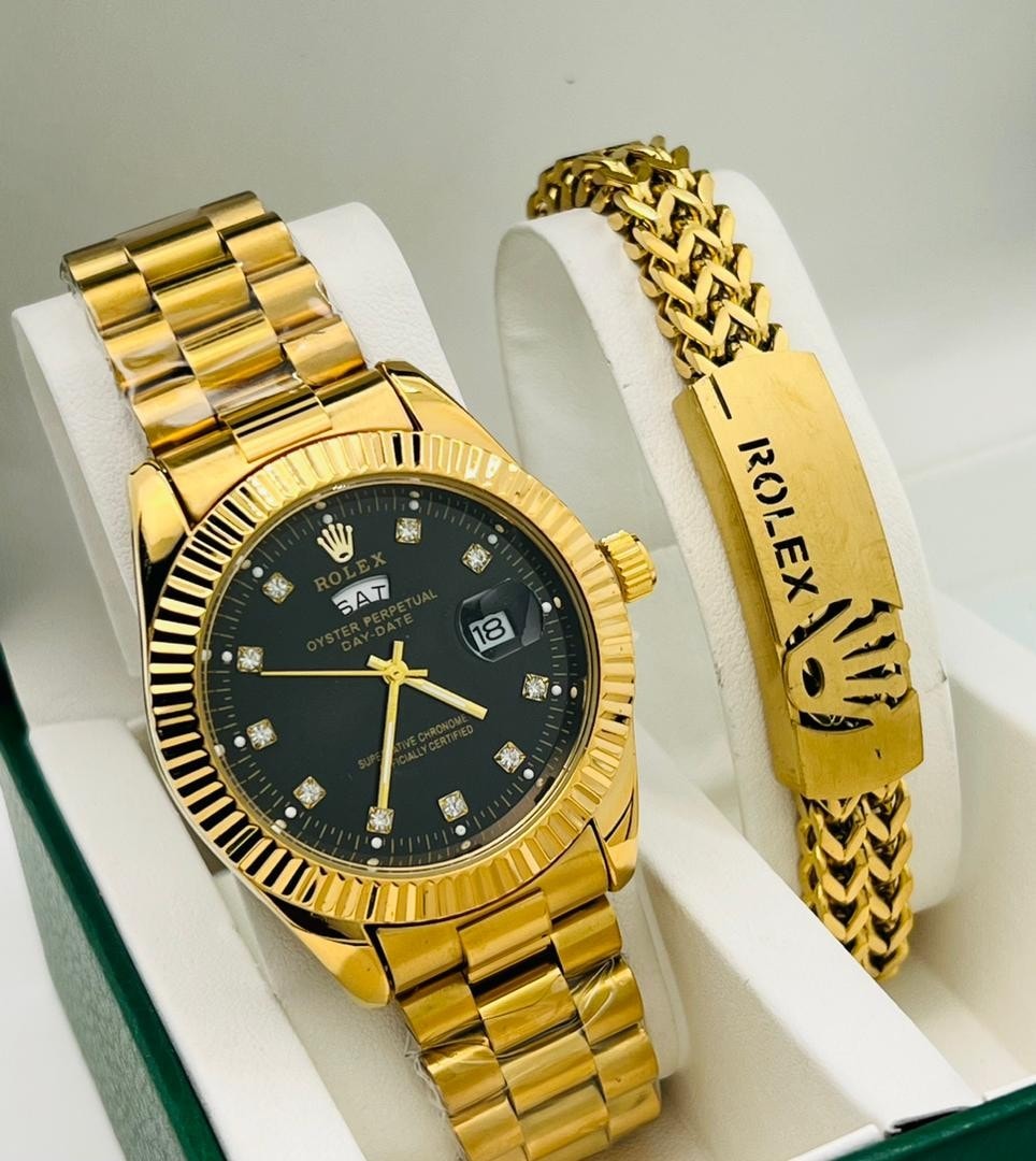 Montre Dorée de Luxe - Élégance Intemporelle Homme Femme